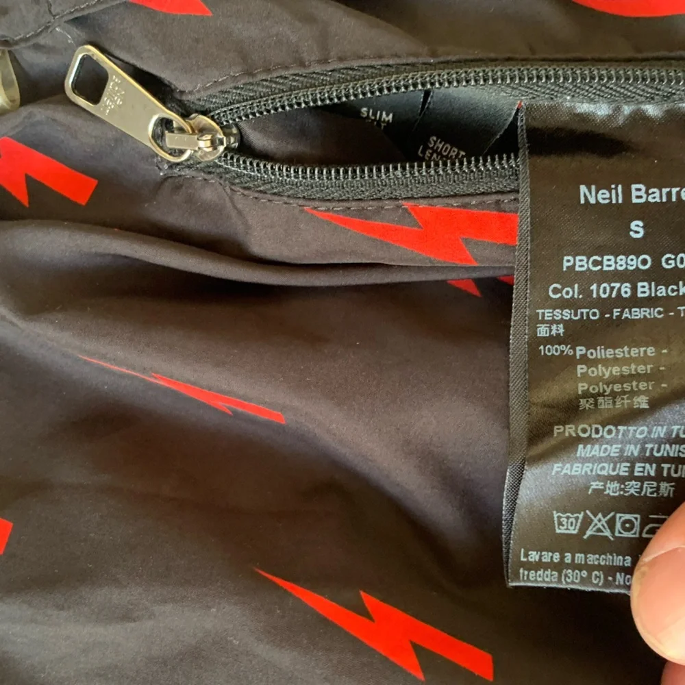 Neil Barrett Black Swim Trunks Men’s Size Small short